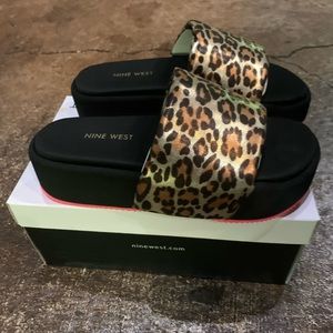 Nine West platform slides